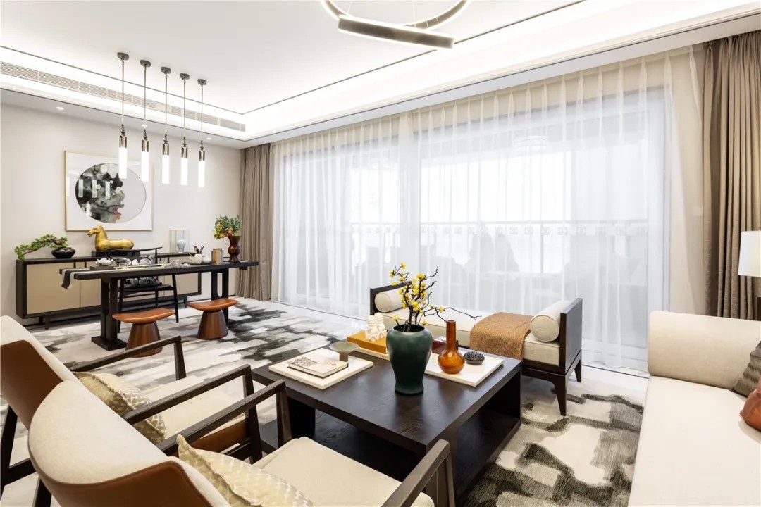 新中式风格家装设计室内装修效果图-客厅 新中式风格家装设计室内装修效果图-客厅